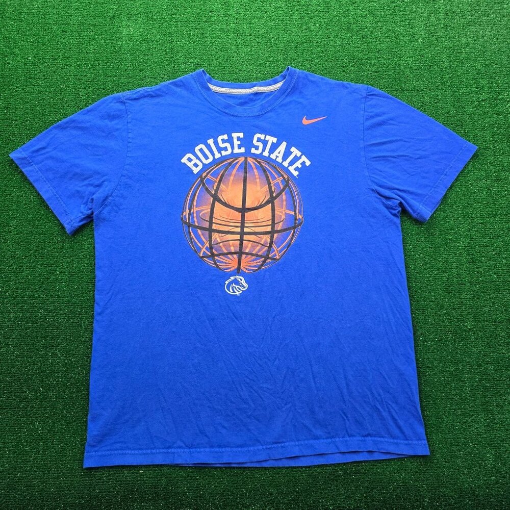 Boise State Broncos Tshirt Mens XL Blue Short Sleeve Nike NCAA Basketball